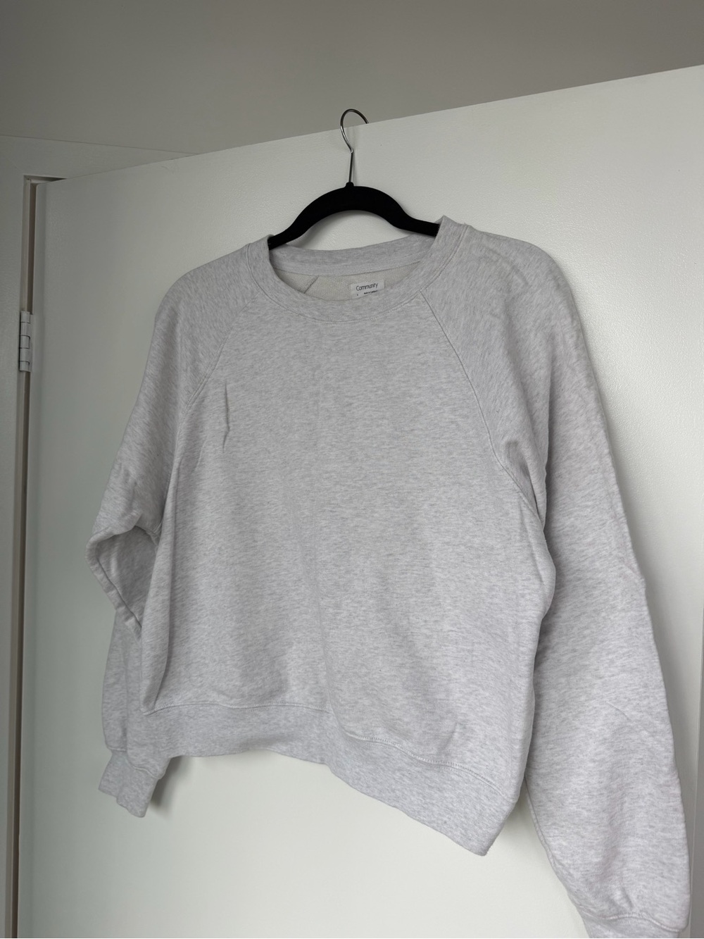 Aritzia Light Gray Crewneck Sweater